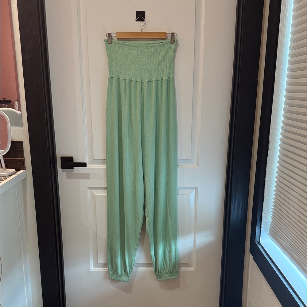 O'Neill Light Green Strapless Jumpsuit